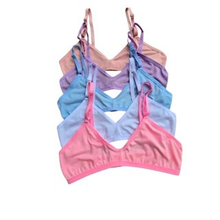 Kit Sutiã Juvenil Infatil Cotton Algodão Com Abertura Atrás em Oferta na Shopee