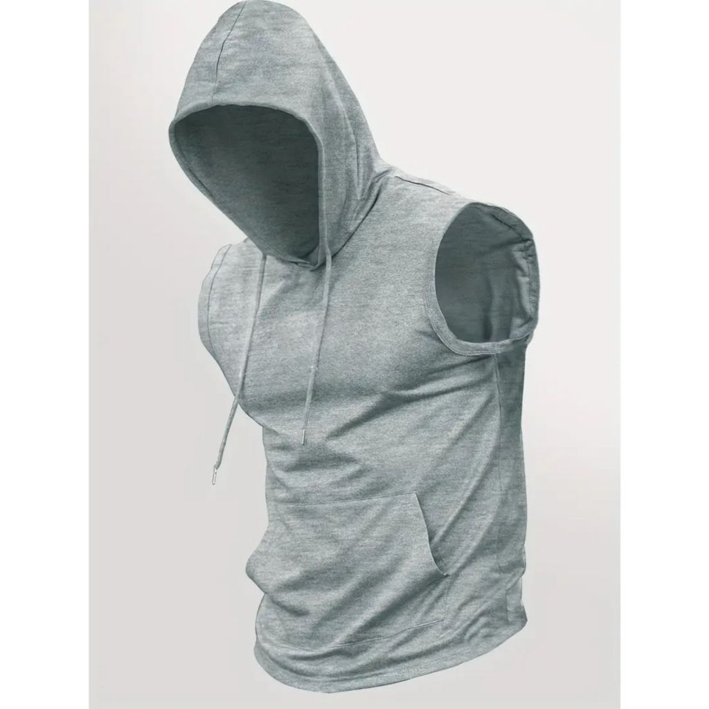 Regata com Capuz e Bolso Masculina slim Estilosa e Confortável para o Dia a Dia em Oferta na Shopee