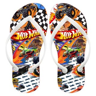 Chinelo Personalizado Hot Wheels