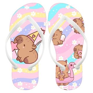 Chinelo Capivara fofa Personalizado com nome