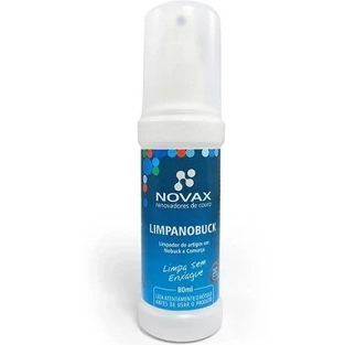 Limpanobuck 80ml Novax – Limpa Couro Aveludado, Camurça e Nobuck de Sapato, Tênis, Sofá e Bolsa
