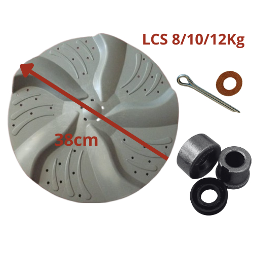 Kit Bucha Retentor e Agitador Batedor Tanquinho Lavadora Colormaq LCS 8 kg 10kg 12kg