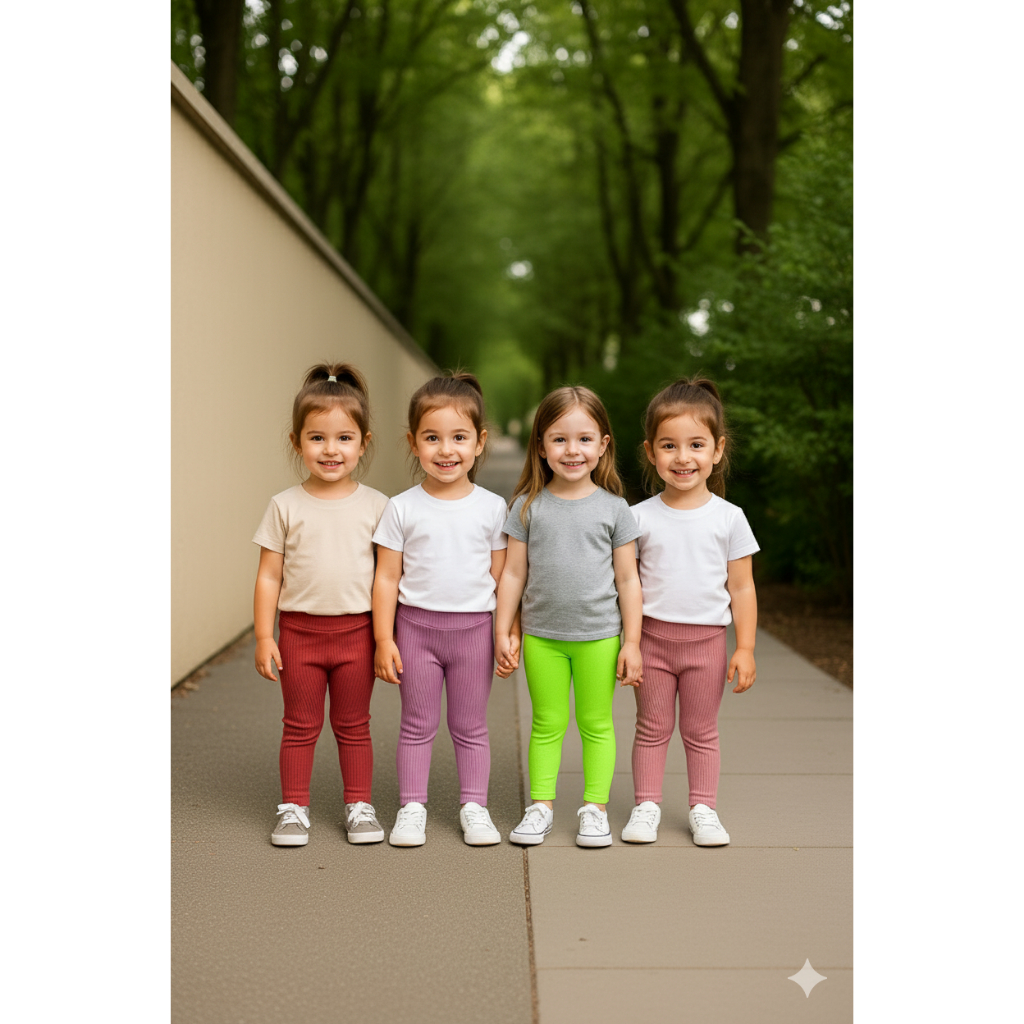 KIT 04 CALÇAS INFANTIL FEMININA CALÇA INFANTIL MENINAS CALÇA INFANTIL ESCOLA BRINCADEIRAS PASSEIOS
