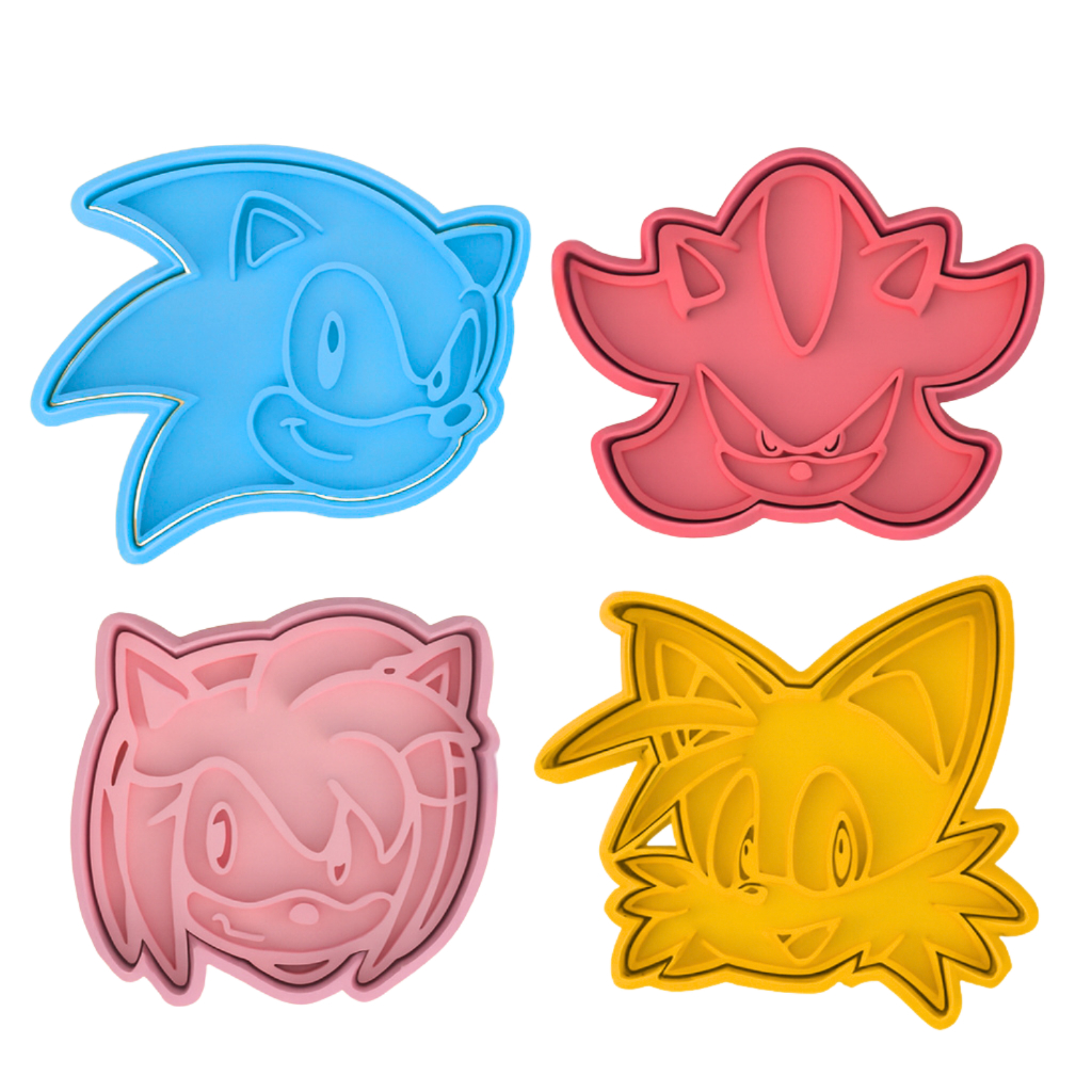 Cortador Biscoito Molde Forma SONIC Marcador Carimbo Pasta Americana Massa Impressao 3d em Oferta na Shopee