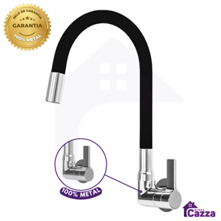 Torneira Cozinha Parede Gourmet Flexível Luxo 1/4 Preta Parede em Oferta na Shopee