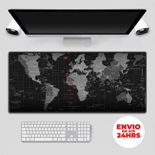 Mouse Pad Grande Mapa Mundial Antiderrapante Impermeável Gamer Escritório Mesa Teclado Preciso em Oferta na Shopee