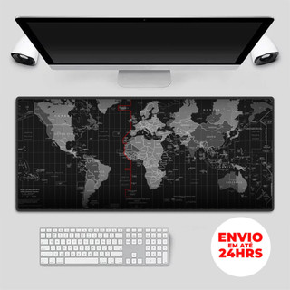 Mouse Pad Grande Mapa Mundial Antiderrapante Impermeável Gamer Escritório Mesa Teclado Pr…