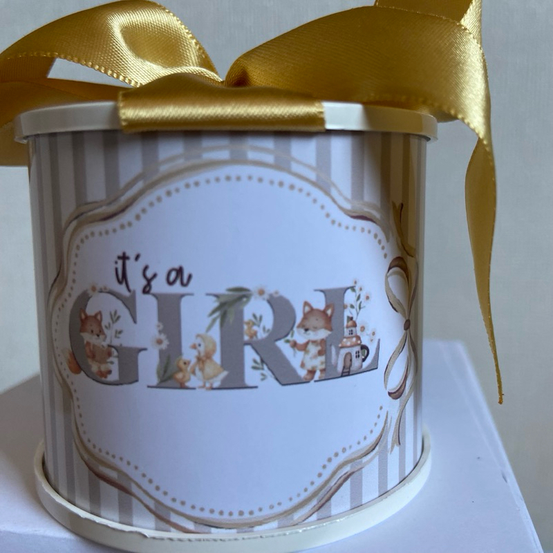 Kit tubolatas personalizadas 5x6 - chá de bebê, chá revelação, lembrancinhas maternidade, batizado, aniversário