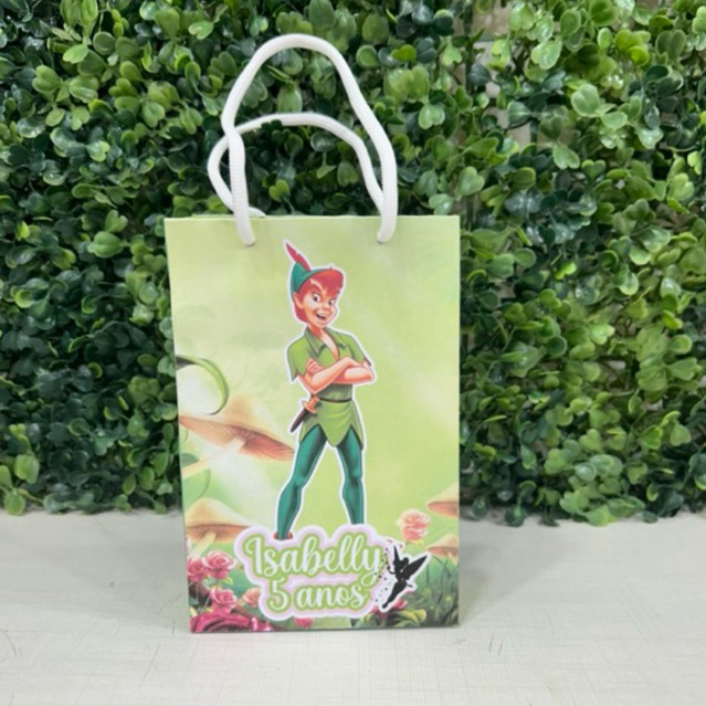 Sacolinha Peter Pan - Sininho - Tinker Bell - PEGUE E MONTE - Personalizados - Lembrancinhas - kit festa