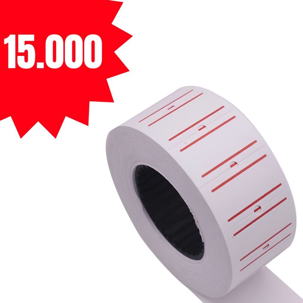 Etiqueta para Etiquetadora de Preço Refil com 15.000 Etiquetas Compatível para MX5500 Mercado em Oferta na Shopee