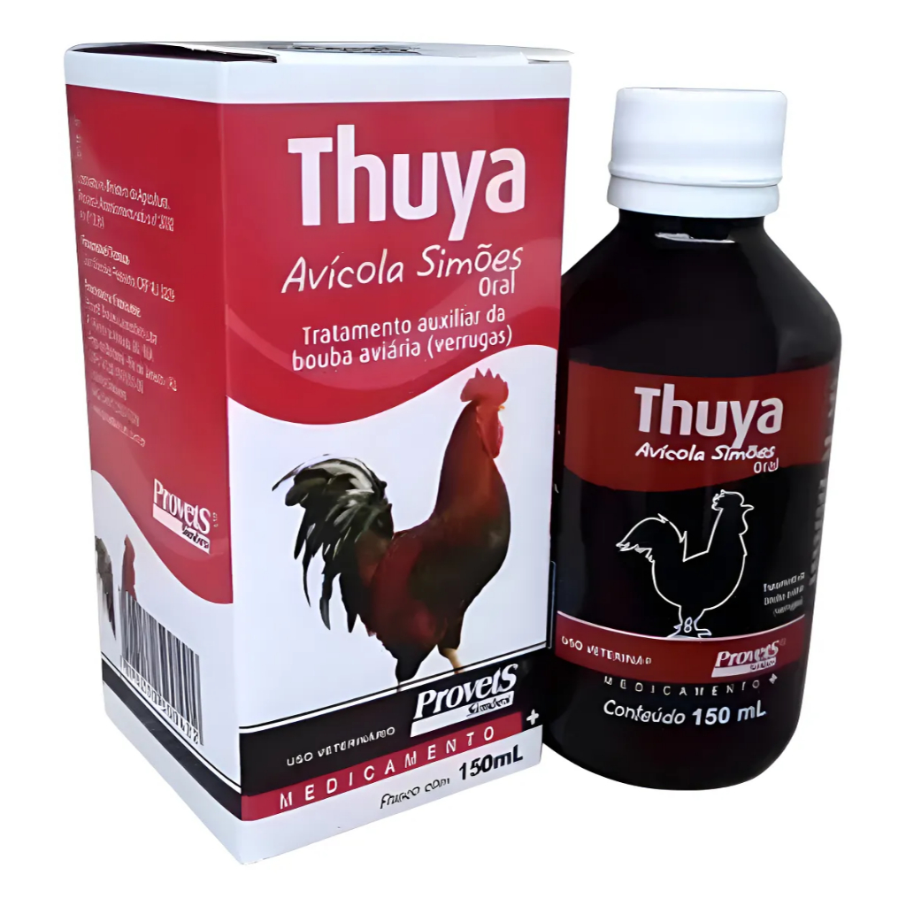 Thuya Avícola Simões 150ml Verrugas Pelotas Bouba Das Aves
