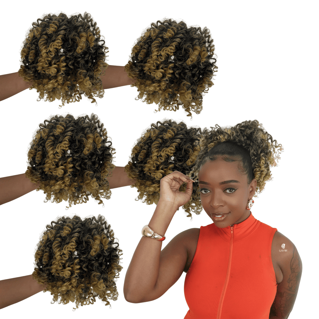 Kit 5 Coques Reguladores Aplique Com Cachos Afro Costurado Em Casulo Resistente Facil Colocação