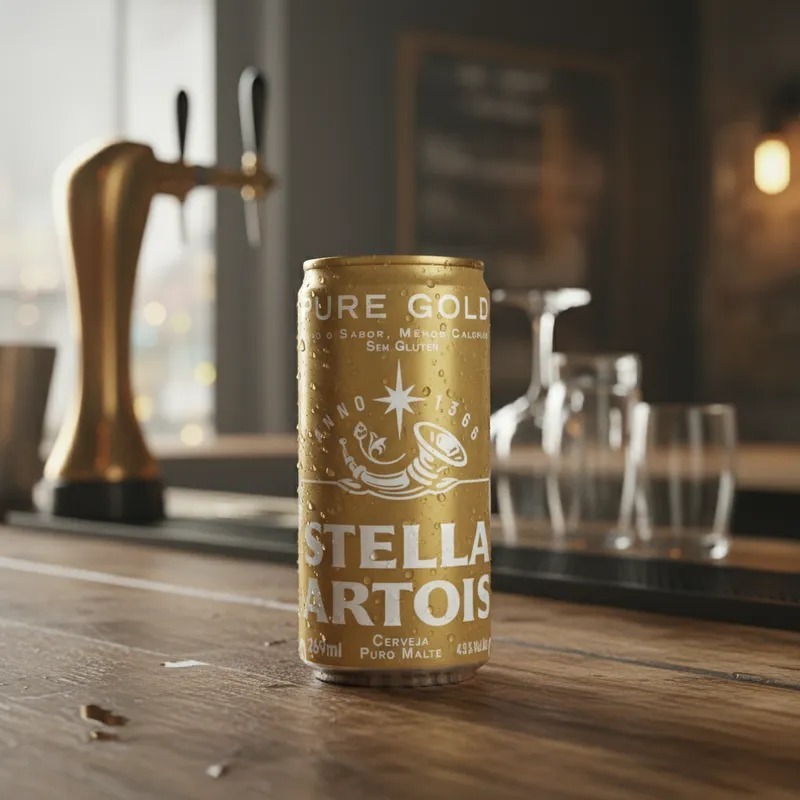 Cerveja Stella Artois Pure Gold 269ml Caixa com 8 Unidades — imagem 2 de 2