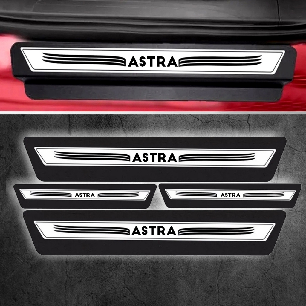 Kit 8 Peças Soleira Adesivo Porta Compatível com Astra