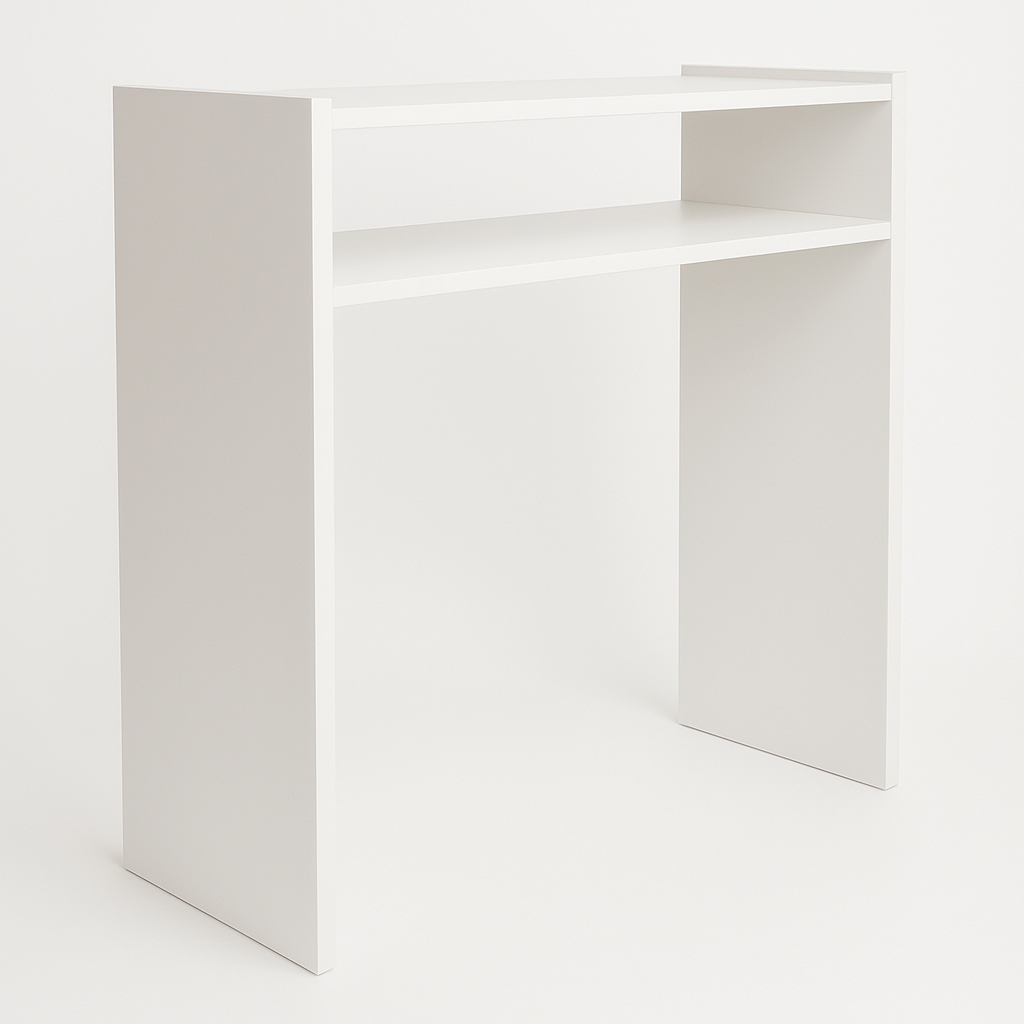 Mesa Para Manicure Prática com Prateleira Para Estufa 60cm Para Salão de Cabeleireiro