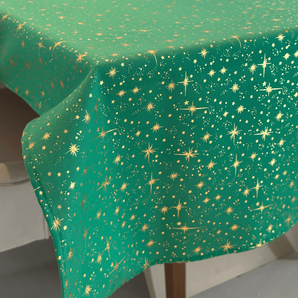 Forros De Mesa Natalino Estampado Quadrado Com Brilho Tecido Quadrado Com Brilho Para Decoração De Sala De Jantar