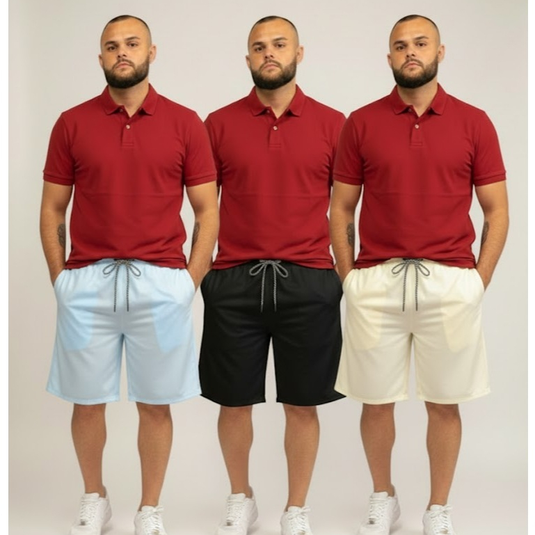 Bermuda Tactel Premium com Elastano - Conforto e Flexibilidade