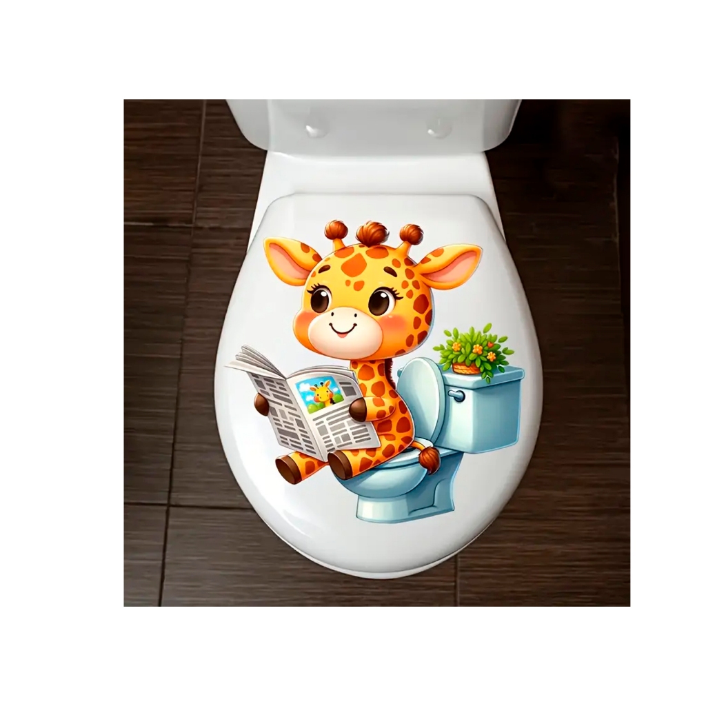Adesivos Criativos para Vaso Sanitário, Lindos Padrões, Decoração para Banheiro, Adesivos à Prova d'Água em Oferta na Shopee