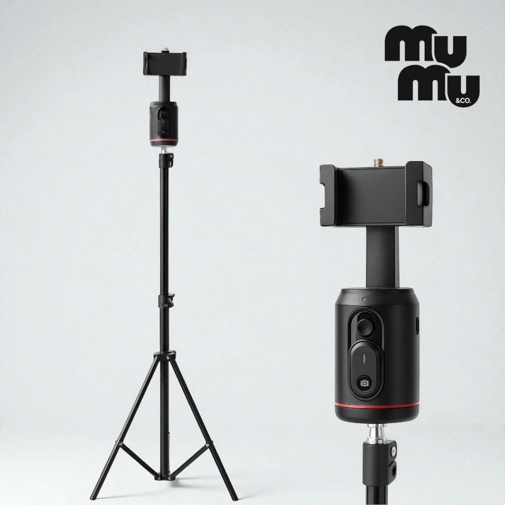 Suporte Tripé para Celular Inteligente 2,1m Rotação 360° Rastreamento Facial iPhone Android em Oferta na Shopee