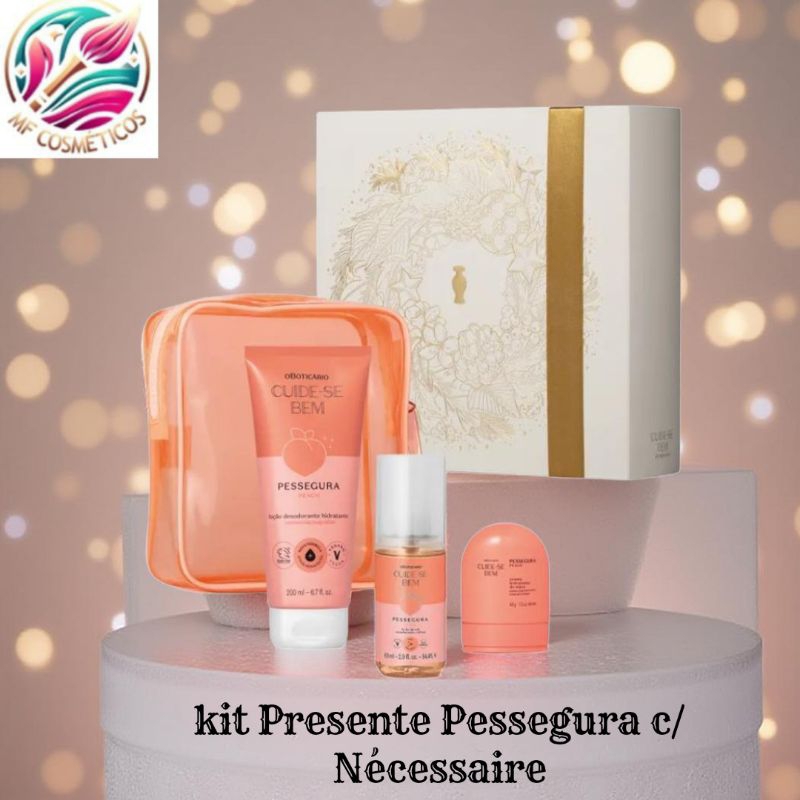 Kit Presente Natal 2025 Cuide-Se Bem Pessegura (4 Itens) O Boticário