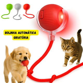 Bolinha Eletrônica Interativa Pet Gato Cachorro Brinquedo Inteligente Cães Bola Rolamento Automático