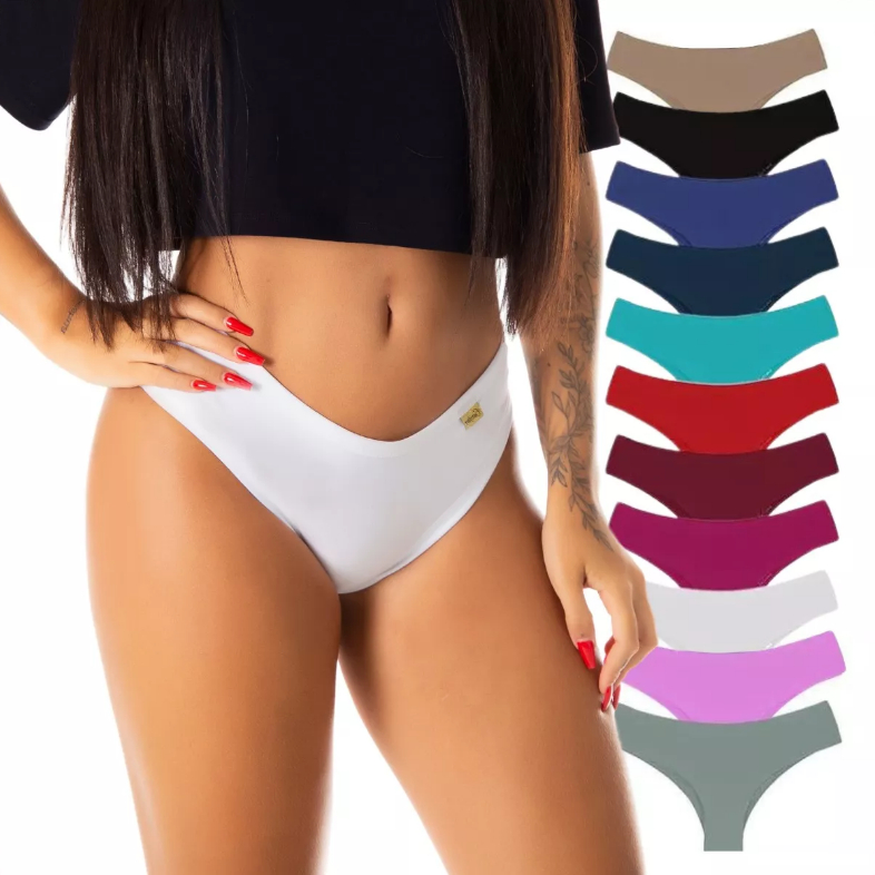 kit 10 calcinhas algodão básica conforto em Oferta na Shopee