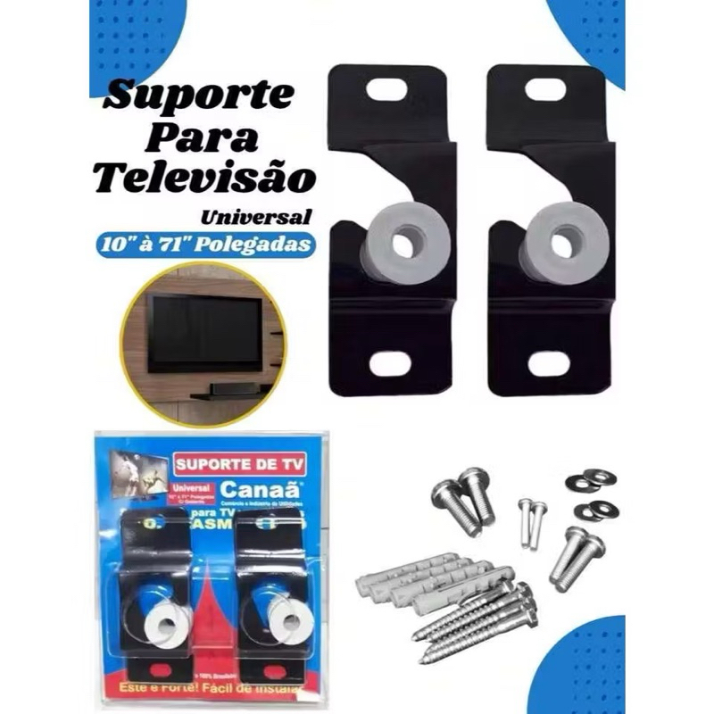 Suporte Tv Fixo Universal Led Lcd Plasma 10 Até 70 Polegadas