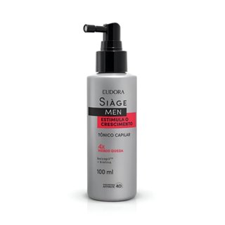Siage Men Tônico Capilar Estimula o Crescimento Eudora 100ml - 4x Menos Queda em Oferta na Shopee
