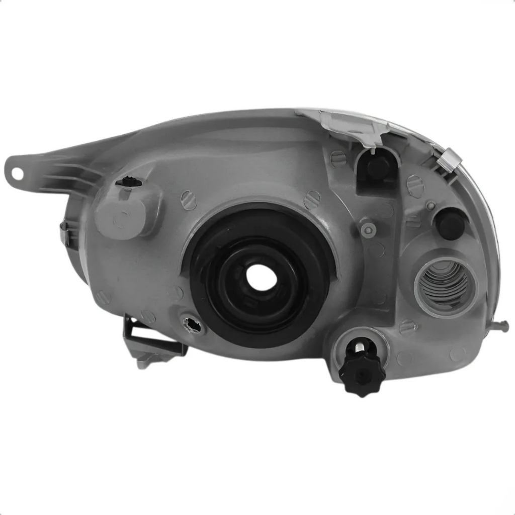 Farol Corsa Hatch / Corsa Classic 2000/2010 Cromado Carcaça Cinza