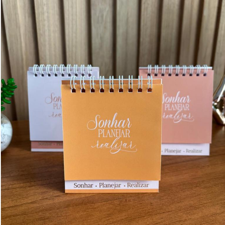 Calendário de Mesa Pequeno - Sonhar, Planejar Realizar 2026