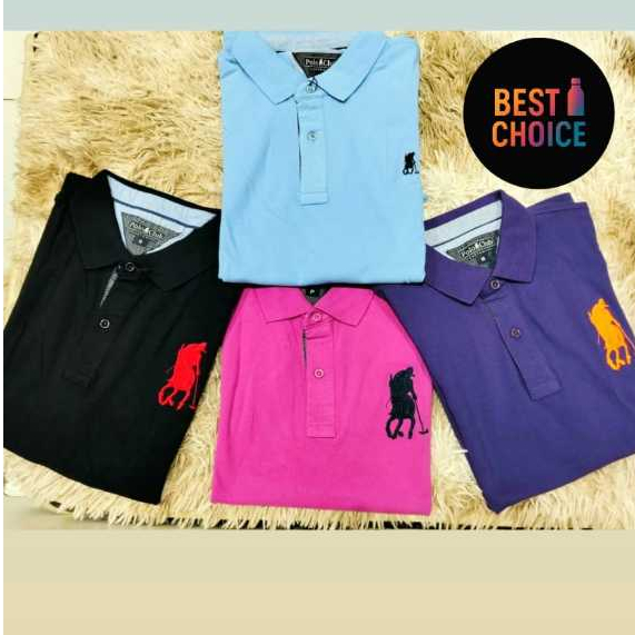 Camisa Golo polo Algodão Poliéster Elastano Masculina com símbolo maior em Oferta na Shopee