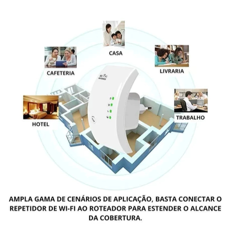 Repetidor Amplificador De Sinal Wifi 600/mbps Ultra Rápido sinal forte LUIZA — imagem 2 de 2