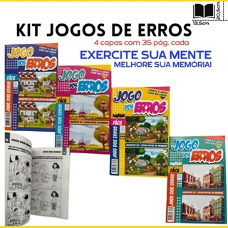Kit Jogo de Erros com 4 Unidades em Oferta na Shopee