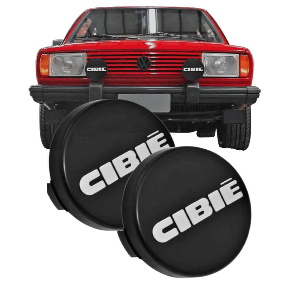 Capa Farol de Milha Serra Cibié Preta ou Branca 136mm Fusca Gol Kombi Opala Monza Brasília – Par