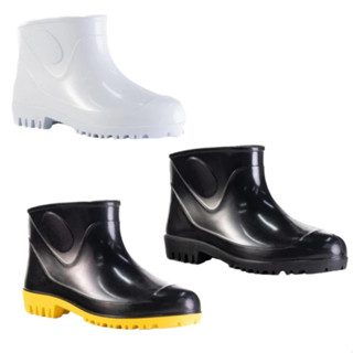 Bota Botinha PVC Cano Extra Curto Impermeavel e Antiderrapante Açougue Cozinha Restaurante Hotel Pesca Limpeza Chuva em Oferta na Shopee