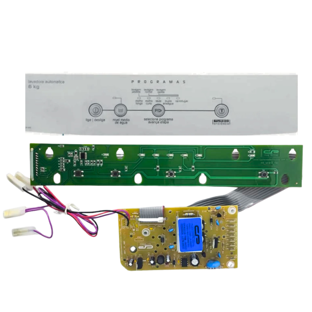 Kit Completo Placa para Lavadora Brastemp Clean 6kg Bwc06 Bivolt