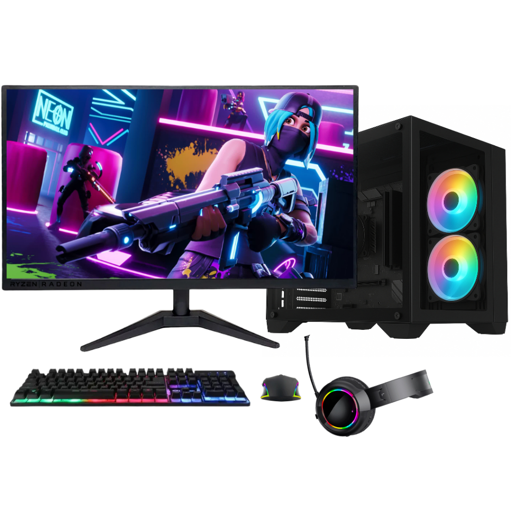 PC Gamer Completo BluePC FORCE, Ryzen 5, Radeon RX, 8GB, SSD 256GB, 500W, Monitor 20" - PGBP-FOR124 em Oferta na Shopee