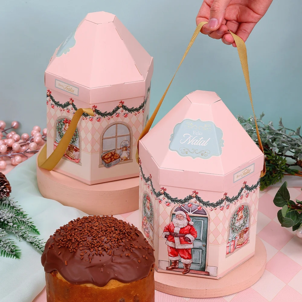 10 CASINHA NATAL GRANDE PARA PANETONE DOCE NATAL 5178 ( JANGO NATAL 2025 )