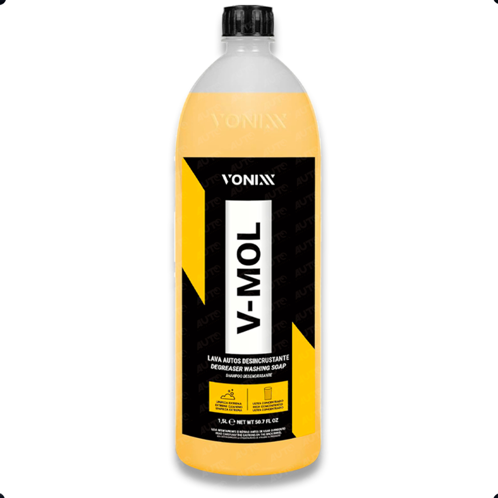 V-mol 1,5lt. Shampoo Desengraxante Lavagem Automotiva Vonixx para sujeiras leves e pesadas em Oferta na Shopee