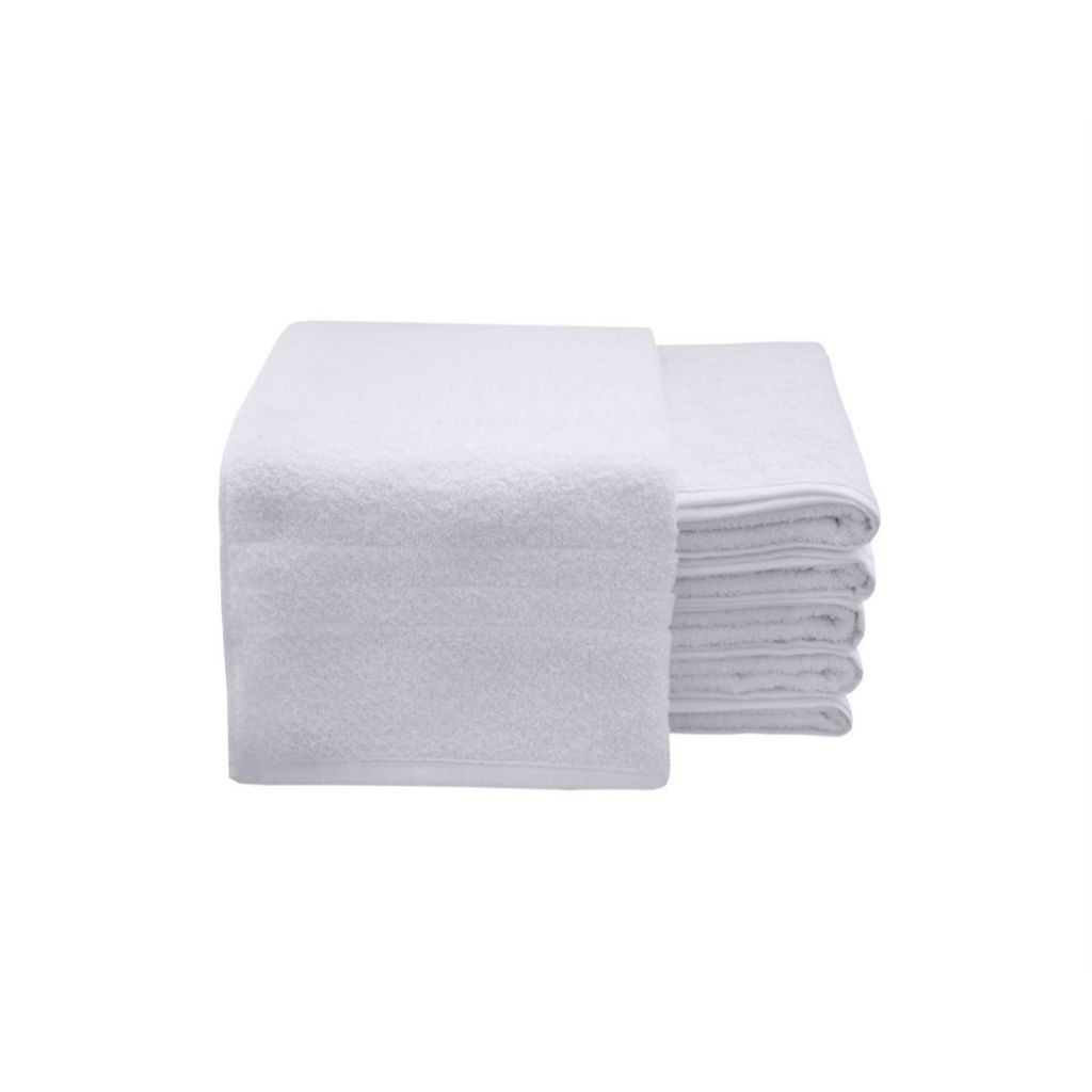 Kit 12 Toalhas de Rosto Linha Hotel Flabom Brancas 90% Algodão e 10% Poliéster Alta Absorção e Toque Suave