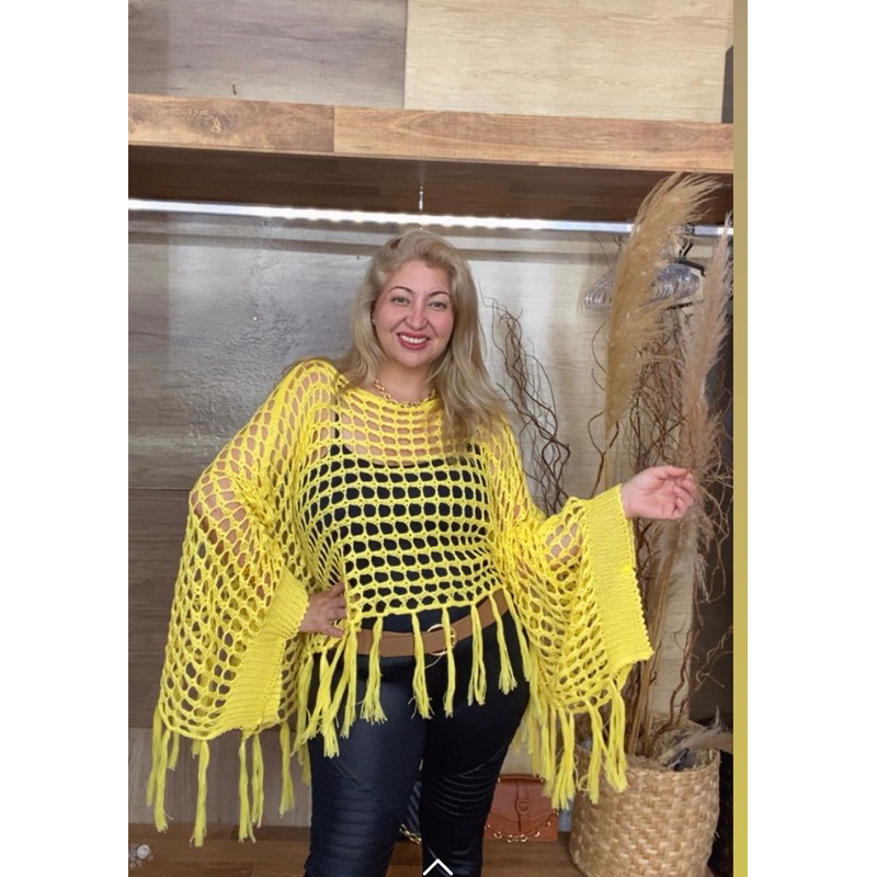 Blusa Boho Country Franja ESTILOSA Blusa feminina Praia Sobreposição Rodeio em Oferta na Shopee