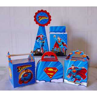 Kit Festa-Caixinhas Personalizadas Superman-Lembrancinhas-Aniversário em Oferta na Shopee