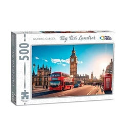 QUEBRA CABEÇA BIG BUS LONDRES- 500 PEÇAS- PAIS E FILHOS