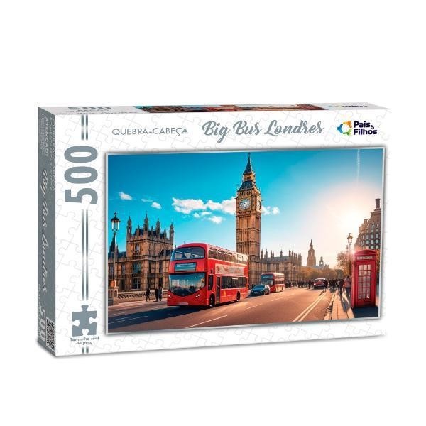 BIG BUS LONDRES PAISAGEM QUEBRA CABEÇA 500 PEÇAS em Oferta na Shopee