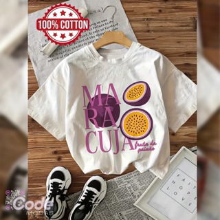 Camisa Camiseta T-Shirt Maracujá Fruta da Paixão Estilo Vintage Algodão Aesthetic em Oferta na Shopee