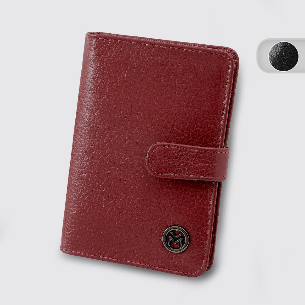 Carteira Mariart Couro Legítimo Fecho Botão Feminina M.Art 612 em Oferta na Shopee