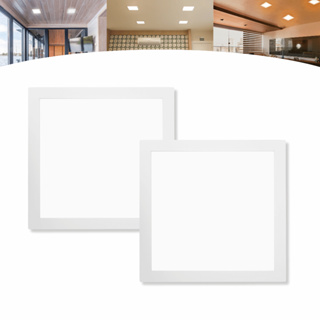 Kit 2 Plafon Painel Led 25w Embutir Quadrado Slim Borda Fina em Oferta na Shopee