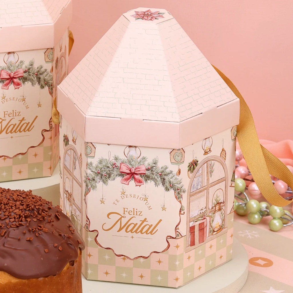 10 CASINHA NATAL GRANDE PARA PANETONE GRAÇA 5177 ( JANGO NATAL 2025 )
