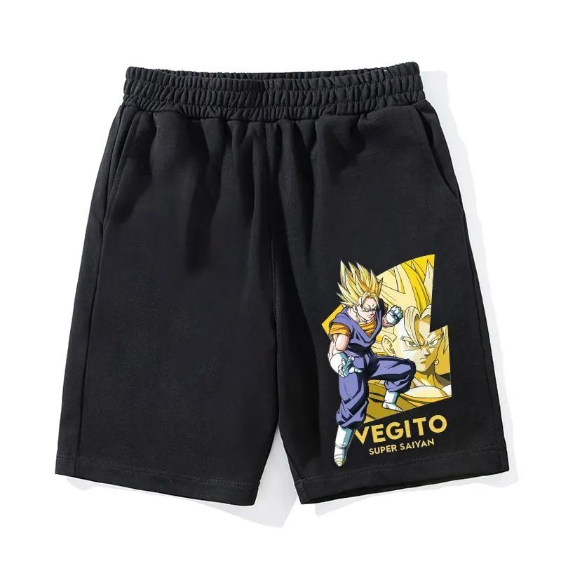 Bermuda Moletom Vegito Super Saiyan Aftersoul Streetwear Unissex P ao XG 100% Algodão