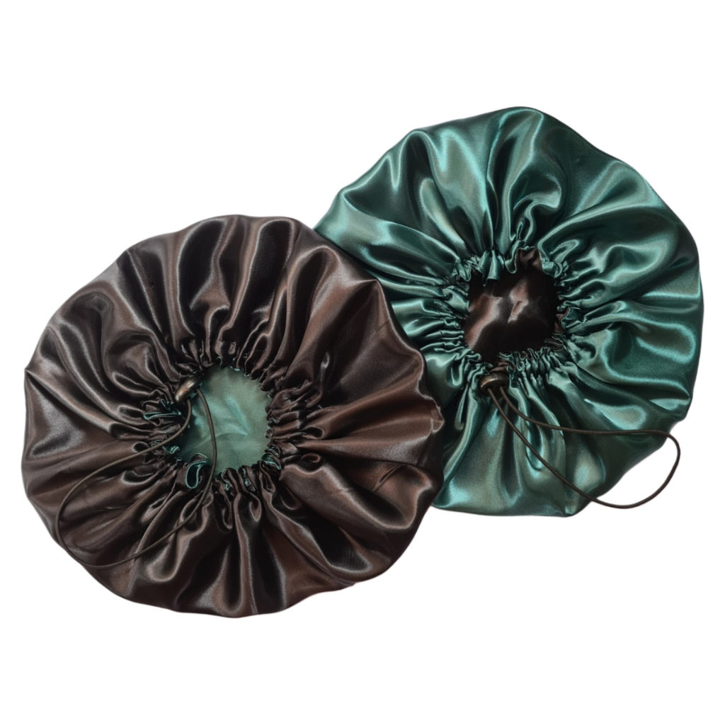 1 Touca Cetim Dupla Face e Antifrizz Com Regulador Ajustável em Oferta na Shopee